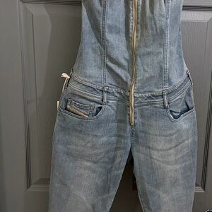 Diesel Blue Denim Jeans with Branded Patch